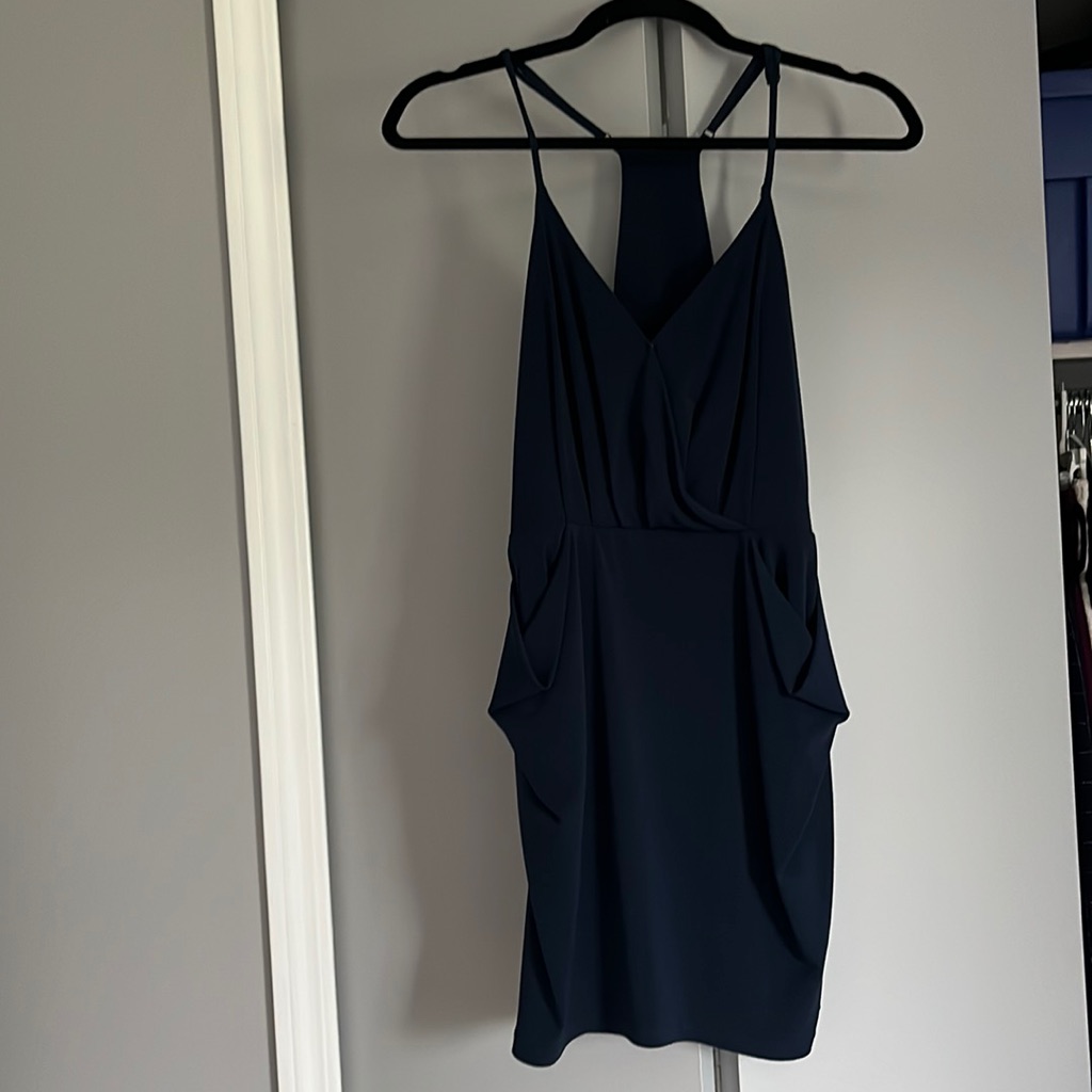 Bcbg Navy Blue Mini Dress